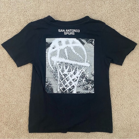San Antonio Spurs NBA Boy 7 Large Black Basketball Double Sided Print Youth - Picture 2 of 7